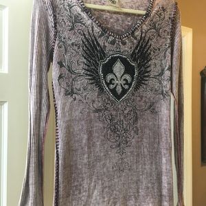 Rose pink longsleeve top